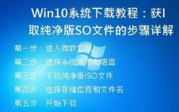 Win10系统下载教程：获取纯净版ISO文件的步骤详解