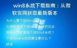 Win8系统下载指南：从微软官网获取最新版本