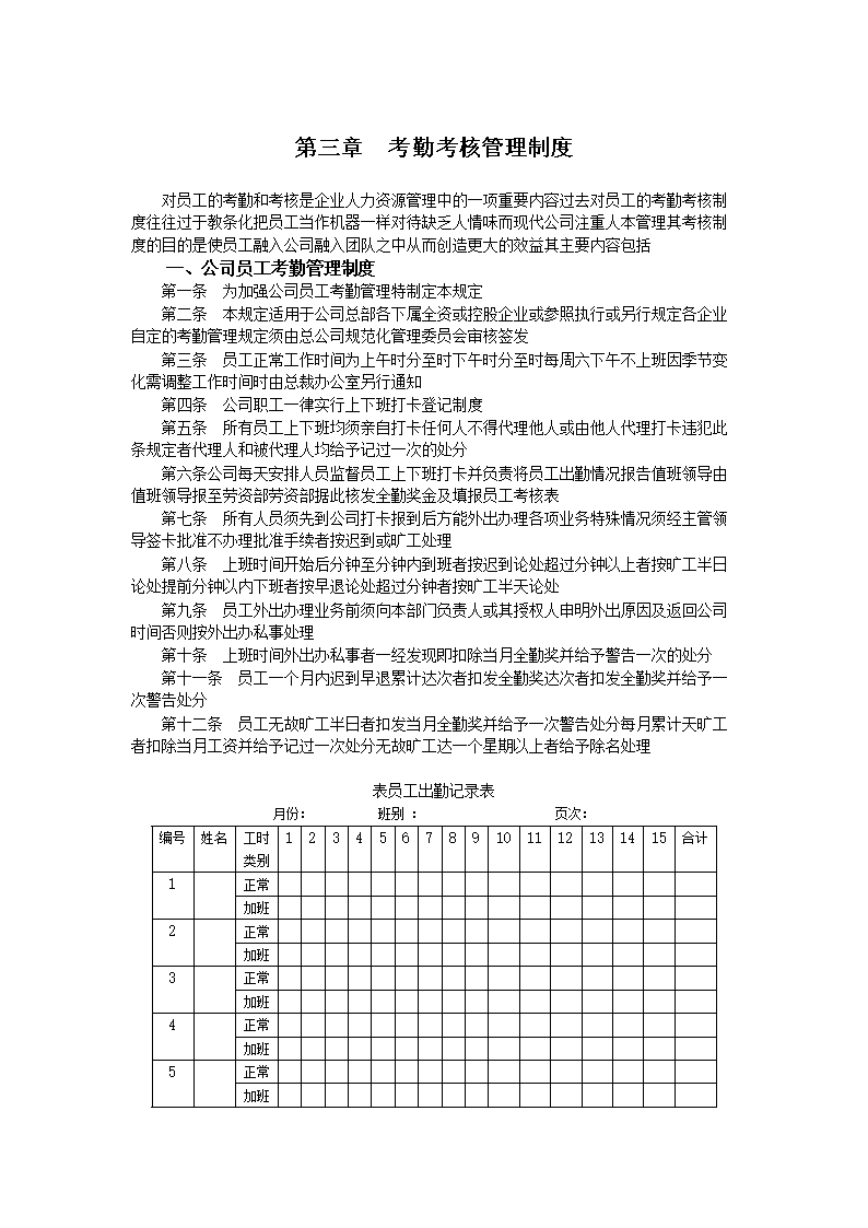 考勤模块的工作重点_考勤管理系统的功能_考勤管理系统模块功能概述