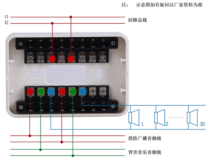 赋安广播模块能带几个广播_赋安广播干线故障_赋安广播模块接线图