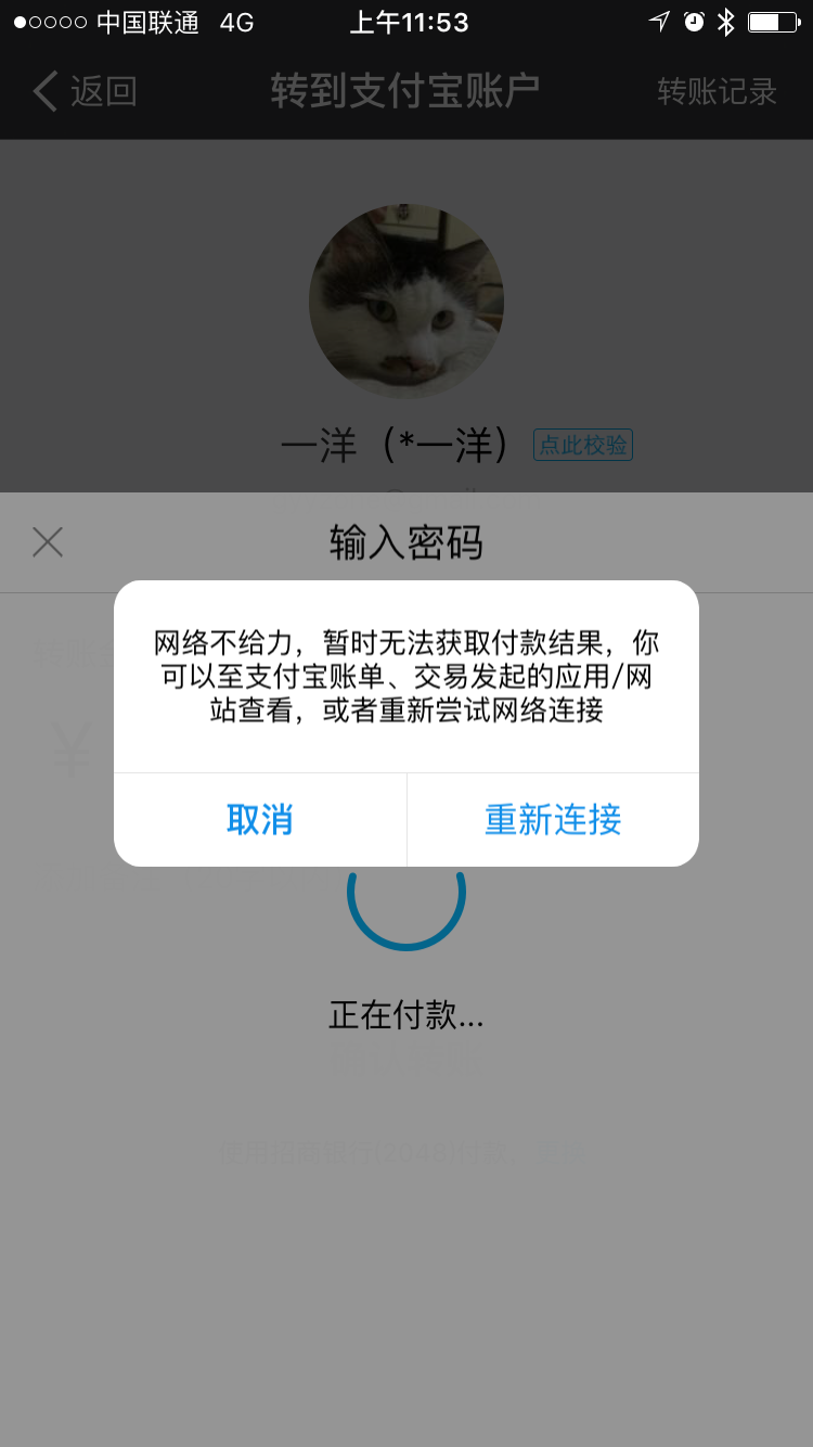 转账网络错误是什么意思_im钱包转账提示网络超时_为什么网银转账显示超时