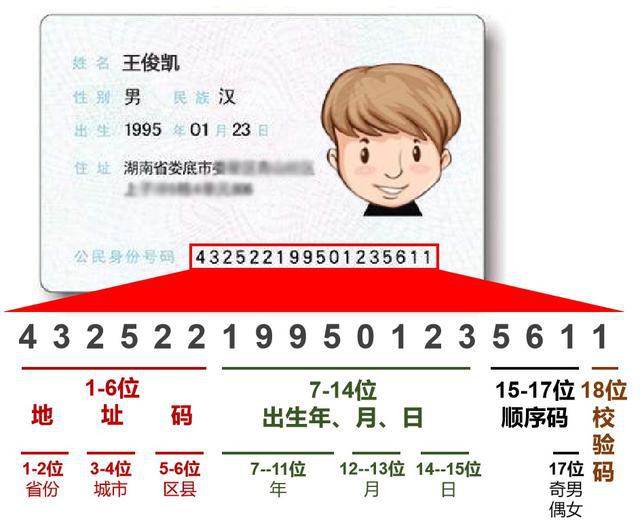 身份证号码220382_身份证号码的含义220233_身份证号含意