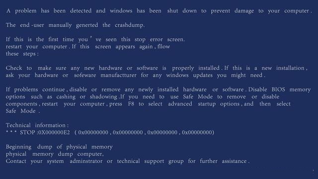 蓝屏代码 0x0000007a_蓝屏代码 0x0000007a_蓝屏代码0X0000004E