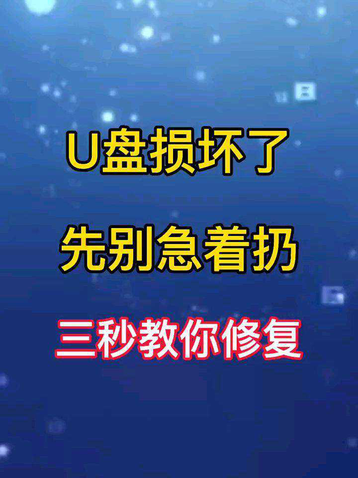 u盘损坏修复后文件没了_u盘损坏修复方法_u盘损坏怎么修复