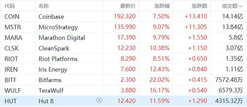 加密数字货币概念股,市场动态与投资解析