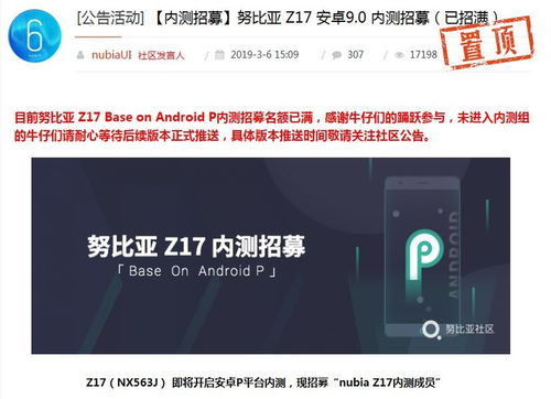 努比亚系统升级安卓p,安卓P版本全新体验来袭